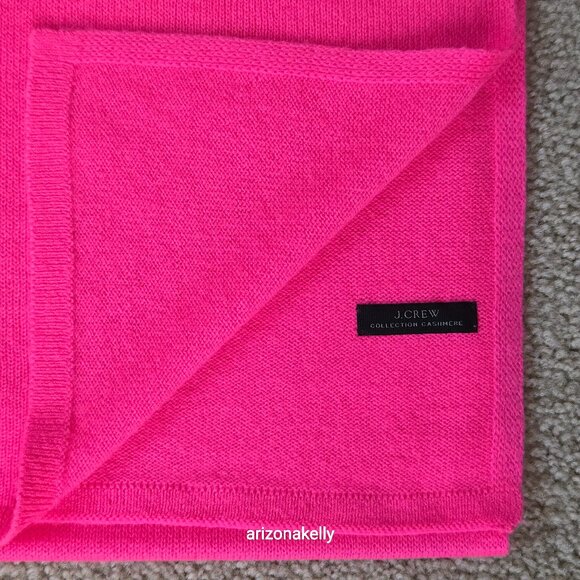 J. Crew Collection Accessories - Rare Cashmere HOT PINK "Neon Azalea" J. Crew Collection